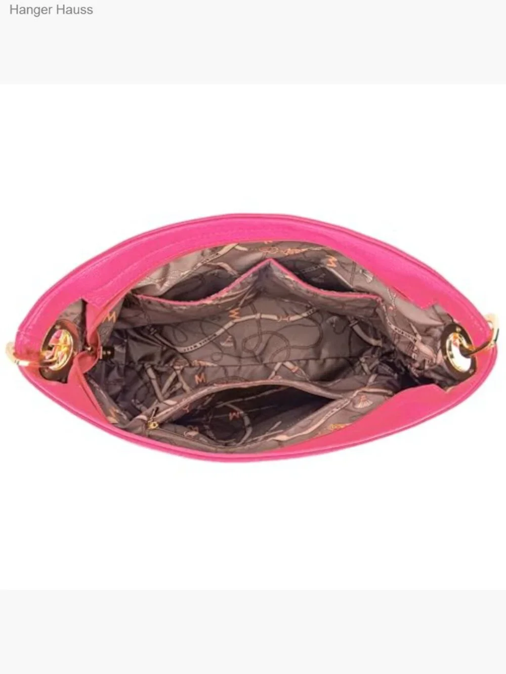 Soft Slouchy Hobo Bag with Metal Ring Design Zipper Closure